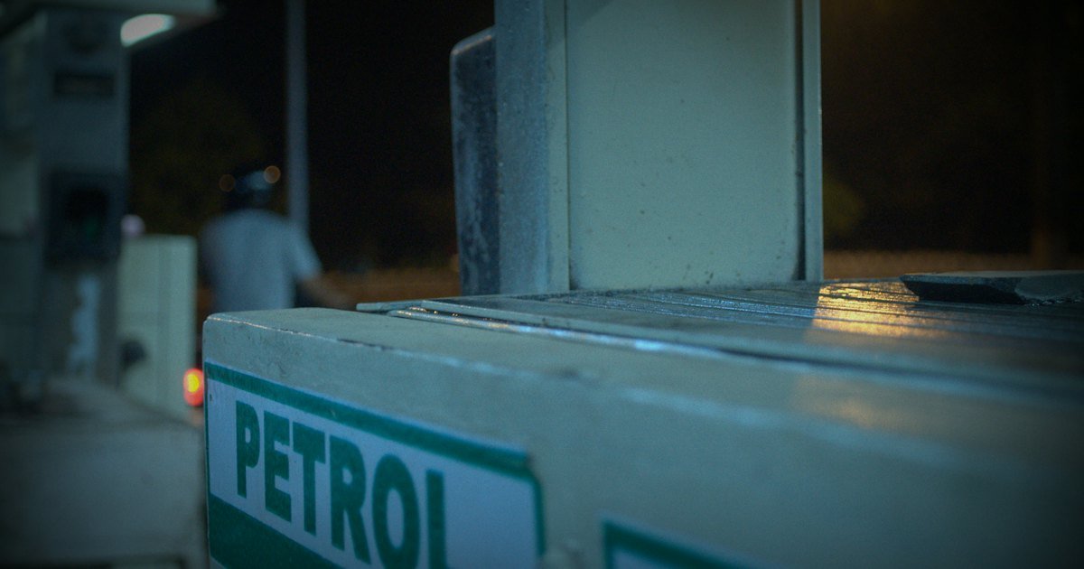 Fuel dispenser at a petrol station