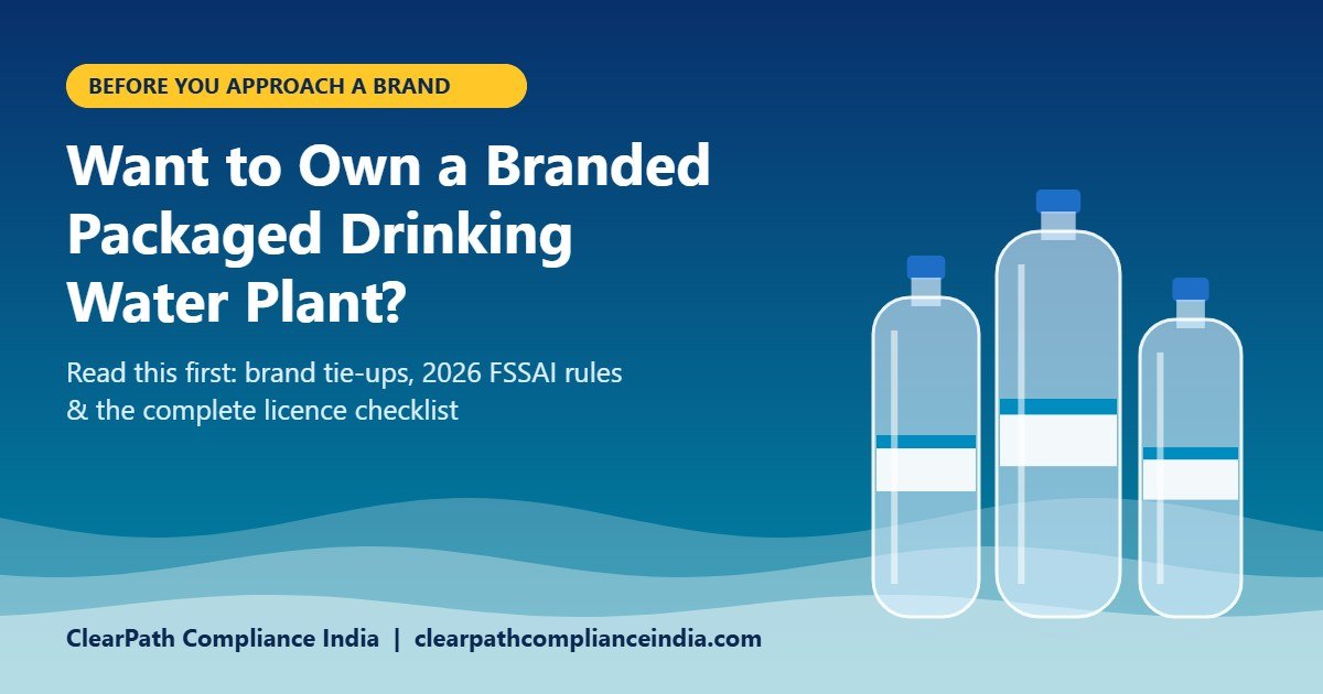 Packaged drinking water bottles: want to own a branded water plant? Approvals checklist