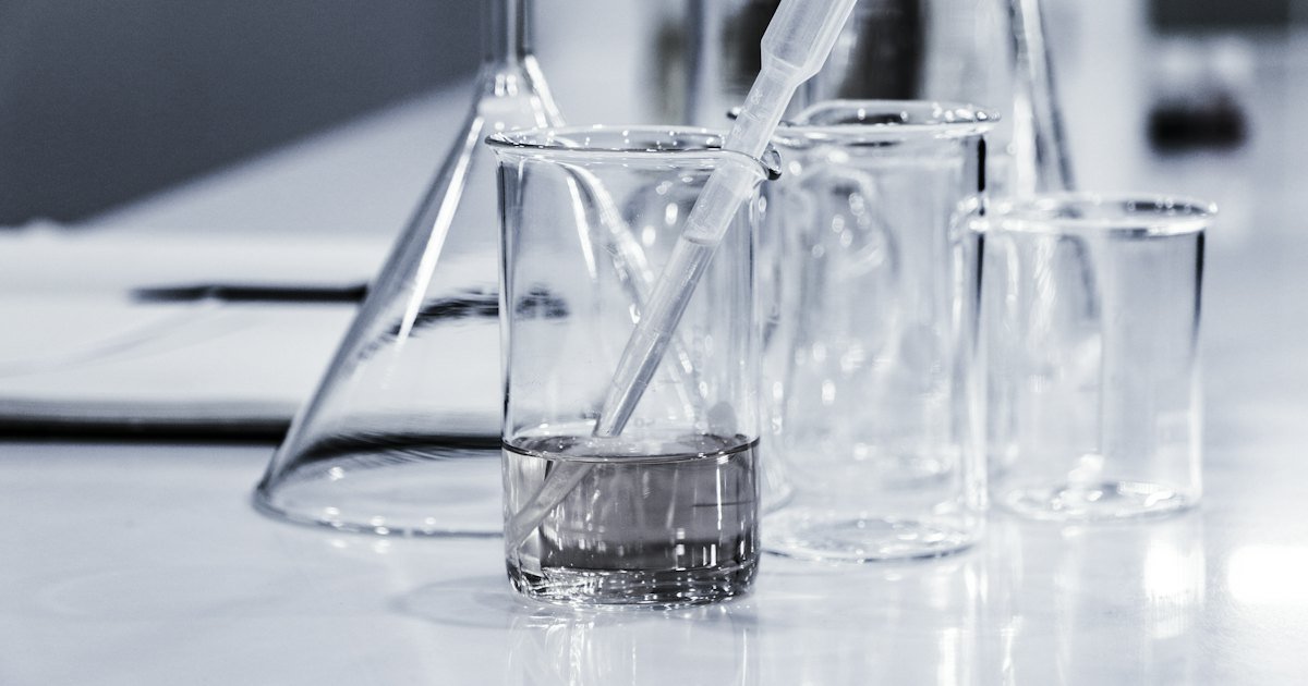 Laboratory glassware used for water testing